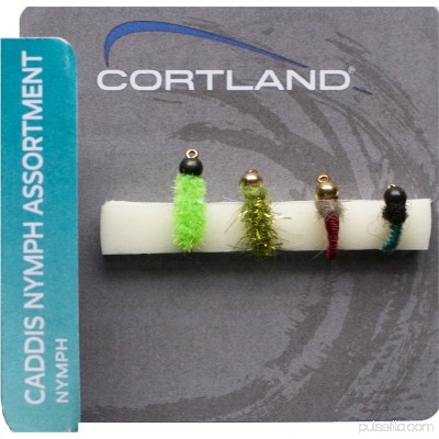 Cortland 4pk Flies, Caddis Nymph Assortment 555503305
